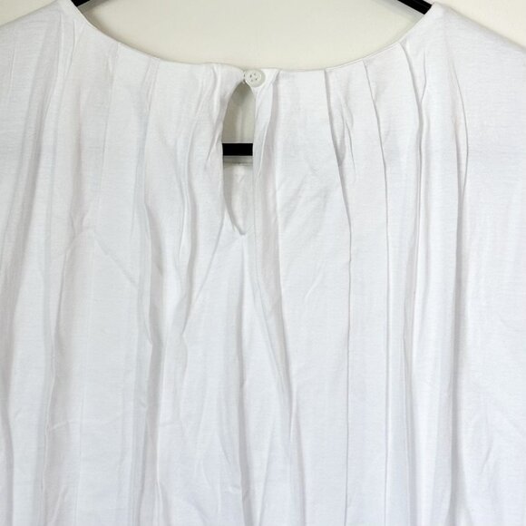 NWT Madewell White Sleeveless Bubble Fashion Top - Small - Picture 6 of 16